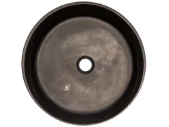 Rounded Vessel Sink in Nero Marquino Marble