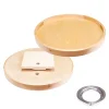 18" Round Lazy Susan With Pre-Installed 7" Cast Aluminum Swivel