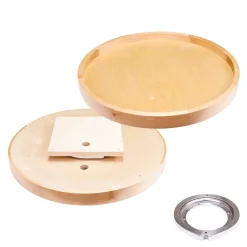 18" Round Lazy Susan With Pre-Installed 7" Cast Aluminum Swivel