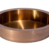 15" Round Stainless Steel Undermount Bathroom Sink with Drain in Rose Gold