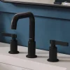 Ruvati Barolo Two Handle Widespread Art Deco Modern Luxury Bathroom Faucet in Matte Black- RVF5236MB