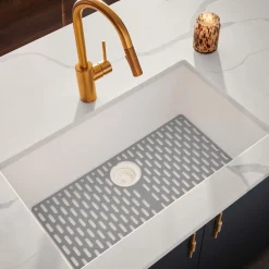 Ruvati 27" Composite Undermount Single Bowl Kitchen Sink in Arctic White