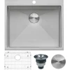 Ruvati 12" Deep Small Radius Topmount 25" x 22" Laundry Sink
