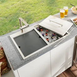 Ruvati Drop-In Outdoor Sink with Double-Wall Ice Chest Cooler