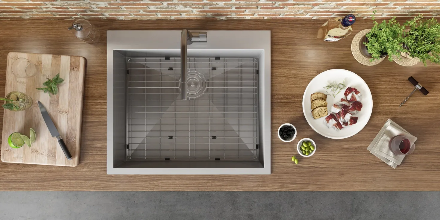 Ruvati 25" Drop-in Topmount 16 Gauge Stainless Steel Single Bowl Kitchen Sink