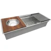 Ruvati 39" Dual Tier Undermount Workstation Kitchen Sink