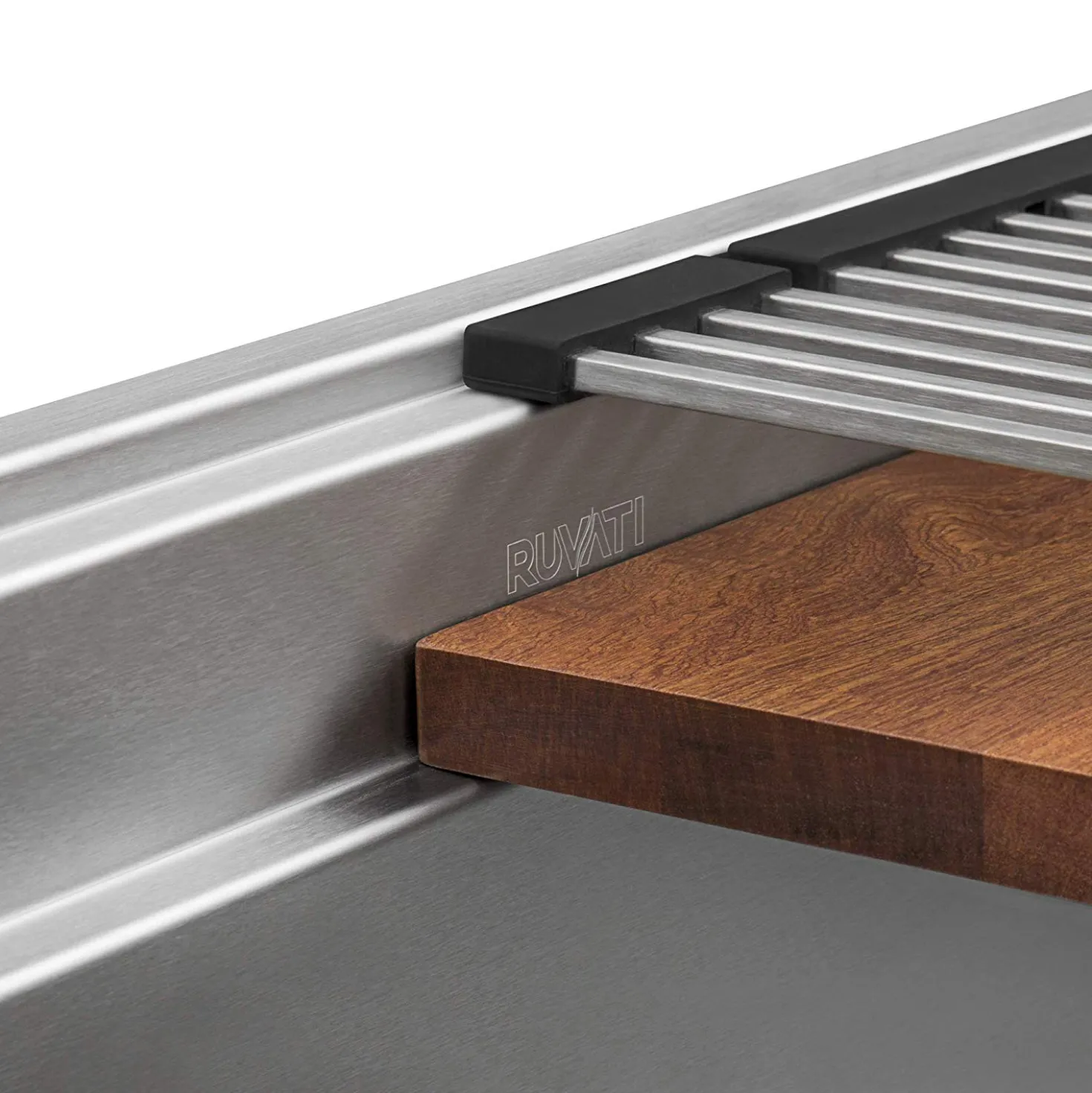 Ruvati 39" Dual Tier Undermount Workstation Kitchen Sink