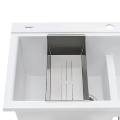 Ruvati 34" epiGranite Topmount Workstation Ledge Granite Composite Kitchen Sink