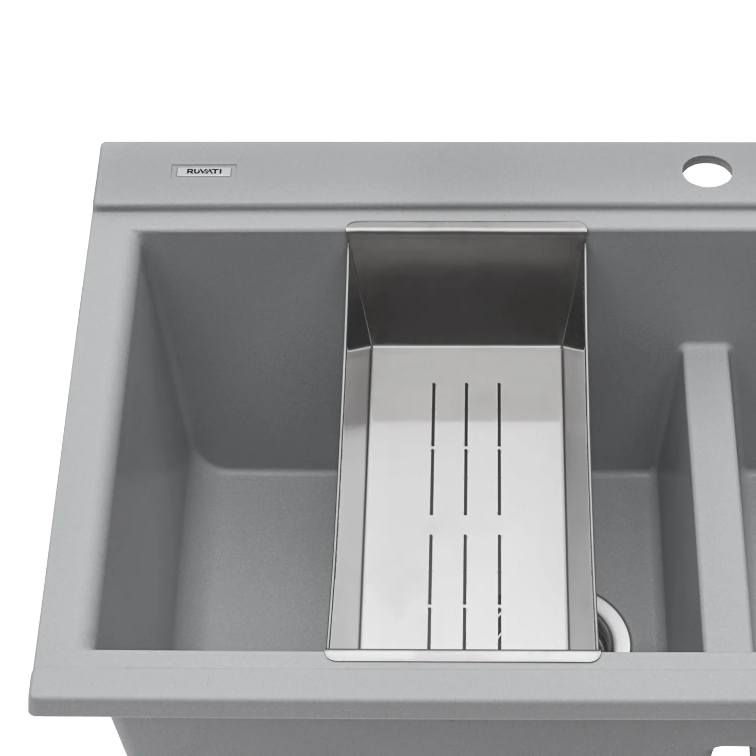 Ruvati 34" epiGranite Topmount Workstation Ledge Granite Composite Kitchen Sink