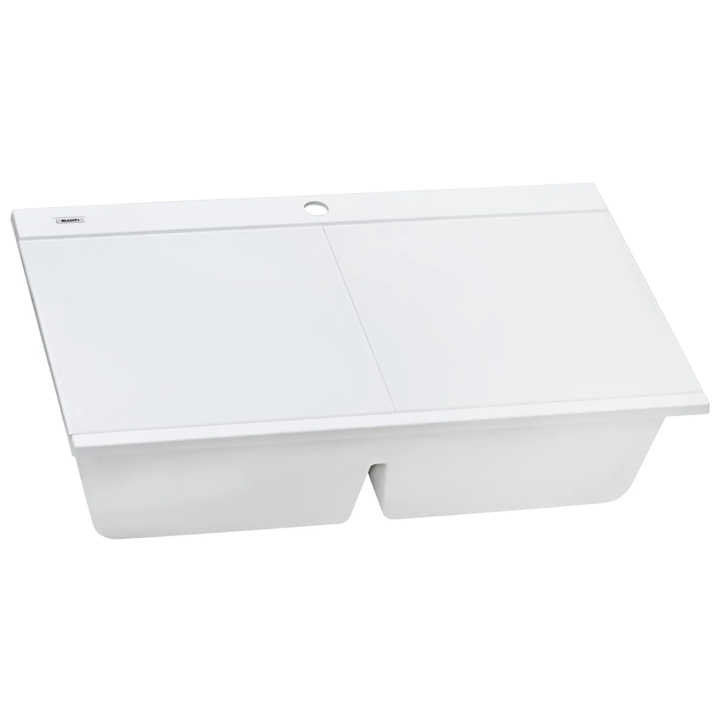 Ruvati 34" epiGranite Topmount Workstation Ledge Granite Composite Kitchen Sink