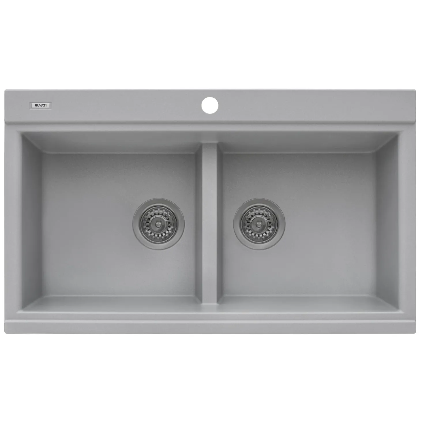 Ruvati 34" epiGranite Topmount Workstation Ledge Granite Composite Kitchen Sink