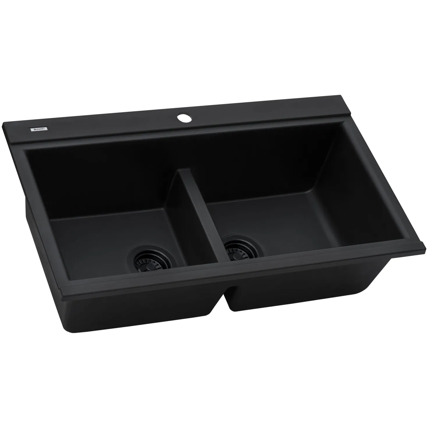 Ruvati 34" epiGranite Topmount Workstation Ledge Granite Composite Kitchen Sink