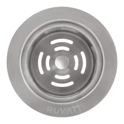 Ruvati Extended Garbage Disposal Flange with Deep Basket Strainer for Kitchen Sinks