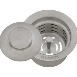 Ruvati Extended Garbage Disposal Flange Basket Strainer and Stopper
