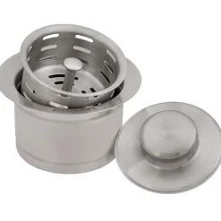 Ruvati Extended Garbage Disposal Flange Basket Strainer and Stopper