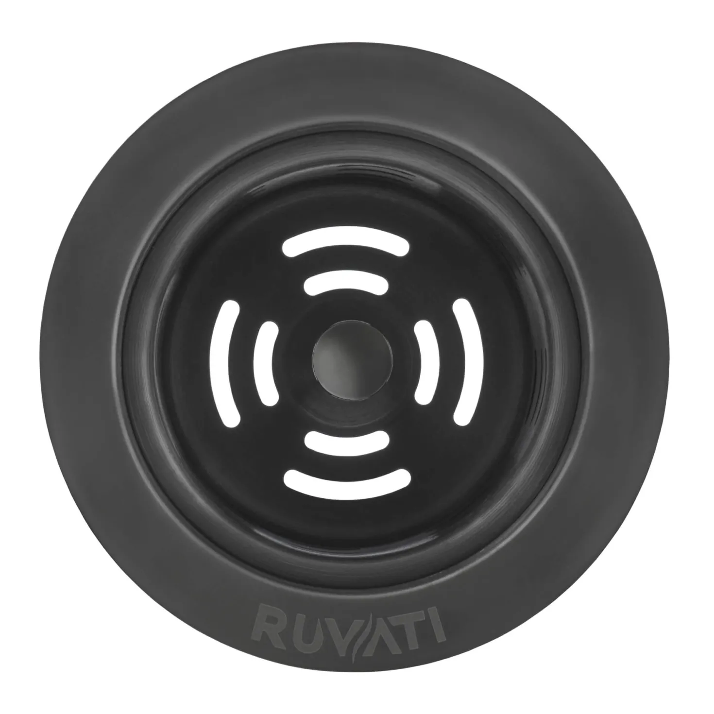 Ruvati Extended Garbage Disposal Flange with Deep Basket Strainer in PVD