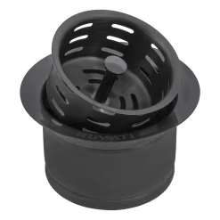Ruvati Extended Garbage Disposal Flange with Deep Basket Strainer in PVD