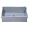 Ruvati 33" Fireclay Distressed Finish Farmhouse Apron-Front Kitchen Sink Reversible - Coastal Blue