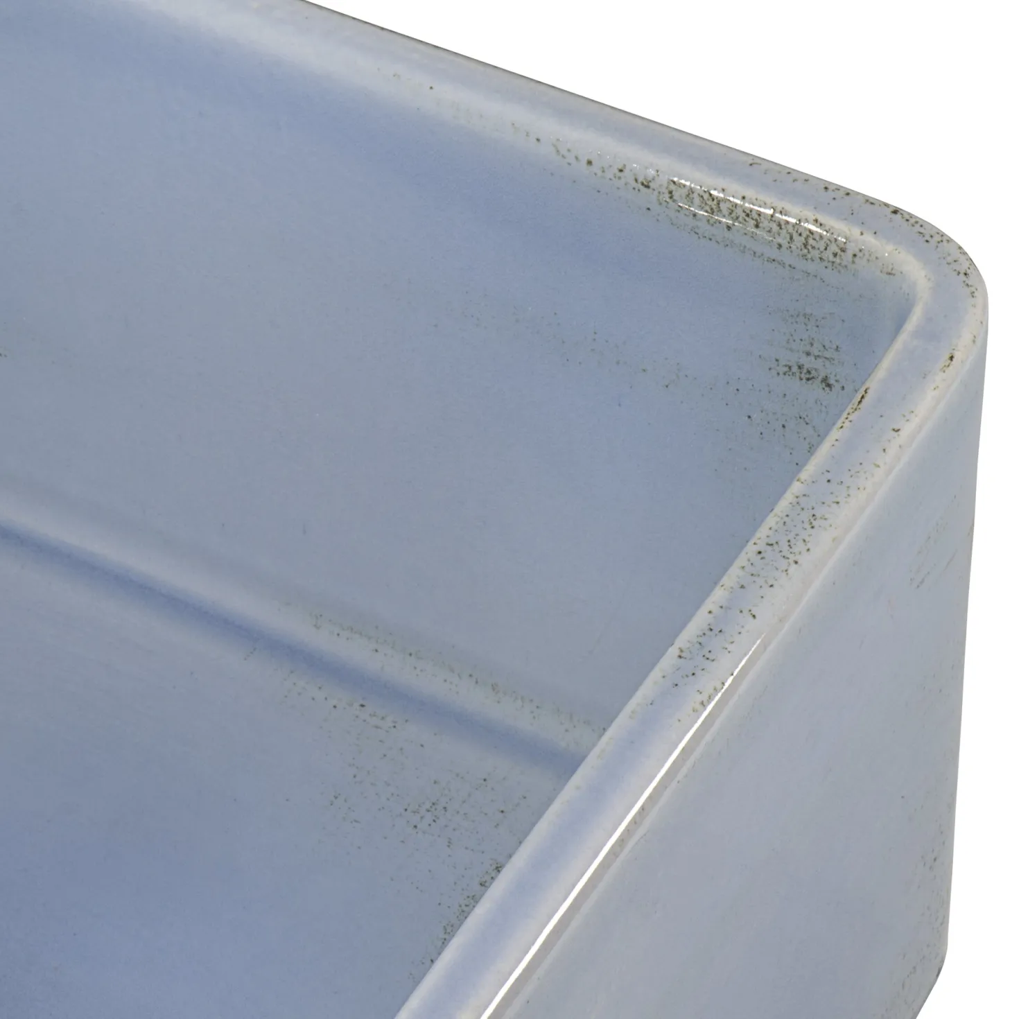 Ruvati 33" Fireclay Distressed Finish Farmhouse Apron-Front Kitchen Sink Reversible - Coastal Blue