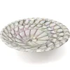 Ruvati 20" Glass Art Drop In Round Decorative Pattern Bathroom Sink - Nautilus Brown