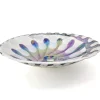 Ruvati 20" Glass Art Drop In Round Decorative Pattern Bathroom Sink - Spira Luxe Pearl White