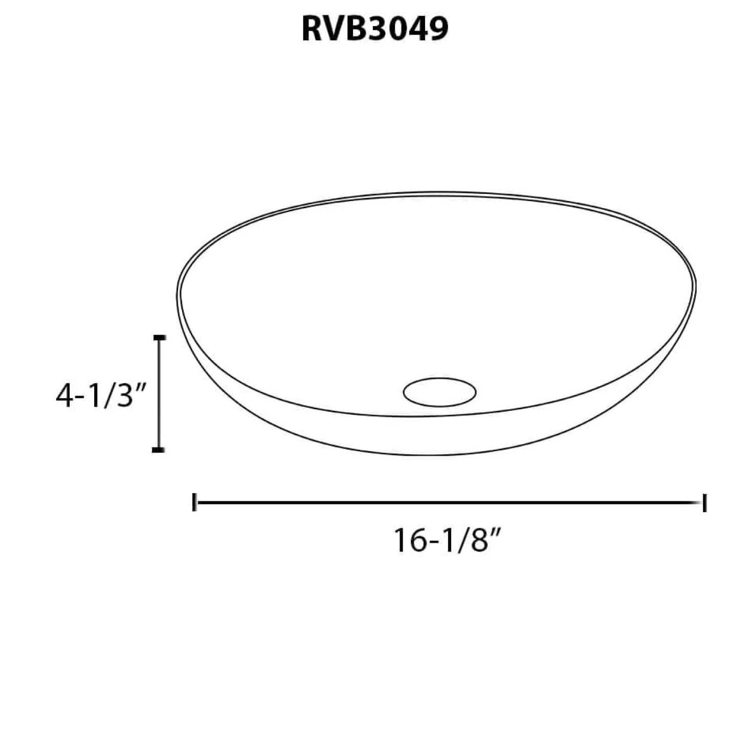 Ruvati 16" Glass Art Vessel Circle Decorative Pattern Bathroom Sink - Cosmic Black