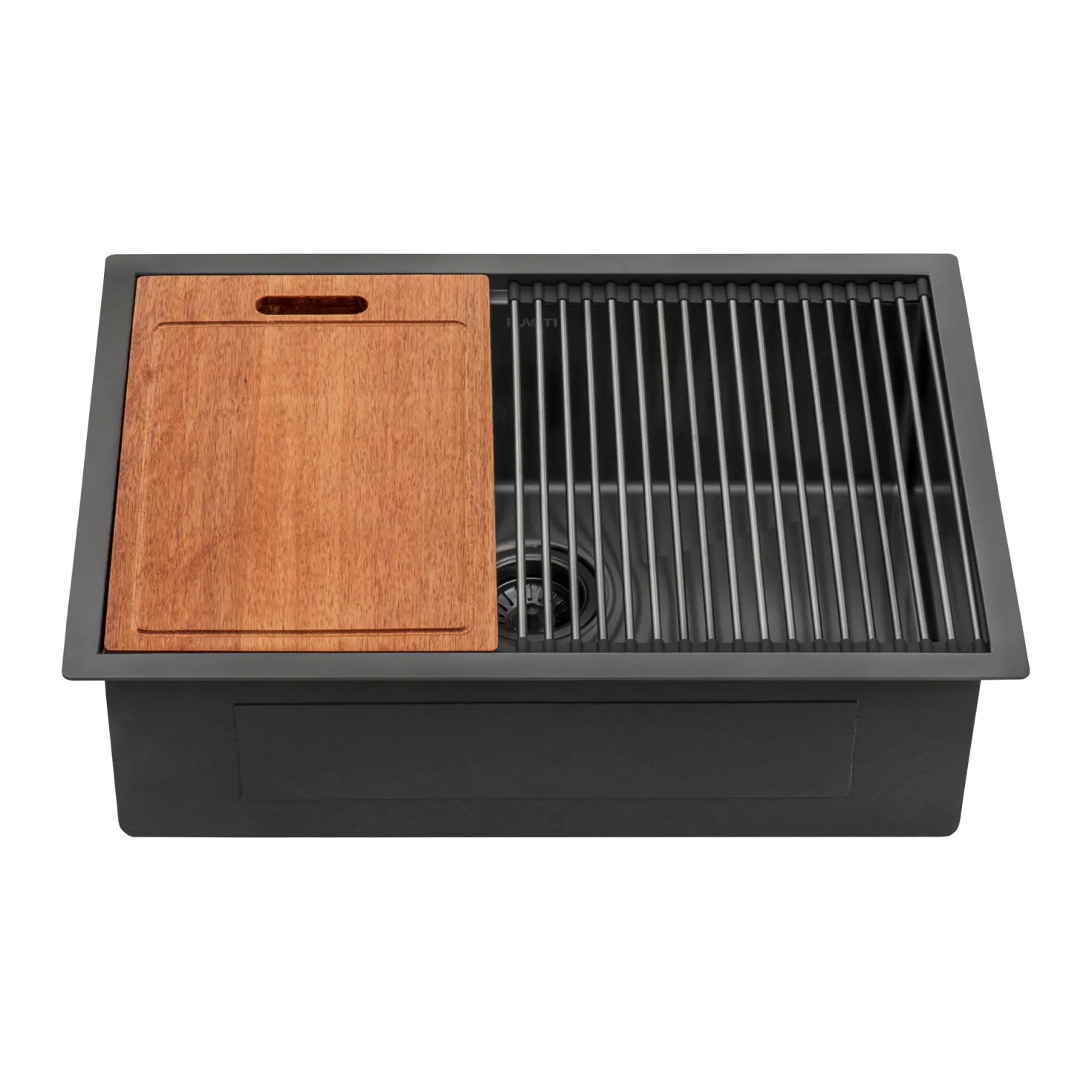 Ruvati 27" Gunmetal Stainless Steel Workstation Kitchen Sink