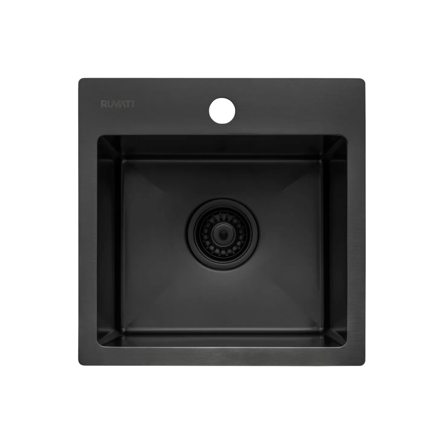 Ruvati 15" Gunmetal Stainless Topmount Bar Prep Sink