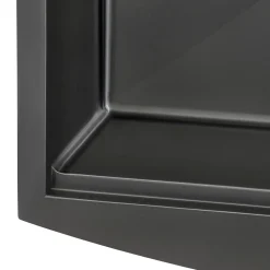 Ruvati 36" Gunmetal Workstation Apron Front Stainless Steel Kitchen Sink