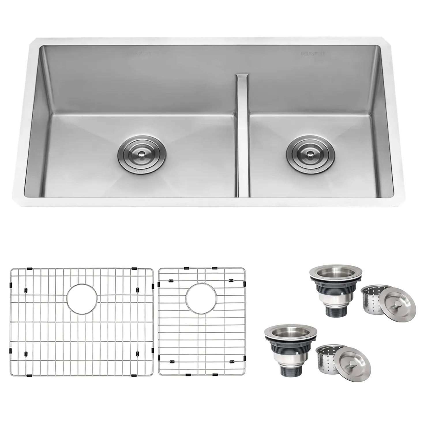 Ruvati 30" Low-Divider 60/40 Double Bowl Kitchen Sink