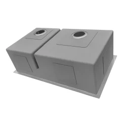 Ruvati Low-Divide Undermount Tight Radius 60/40 Double Bowl 16 Gauge Stainless Steel Kitchen Sink