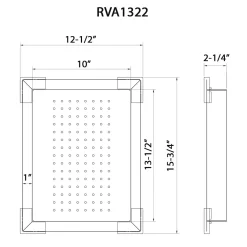 Ruvati Lower Tier Shallow Colander for Ruvati Double Workstation Sinks