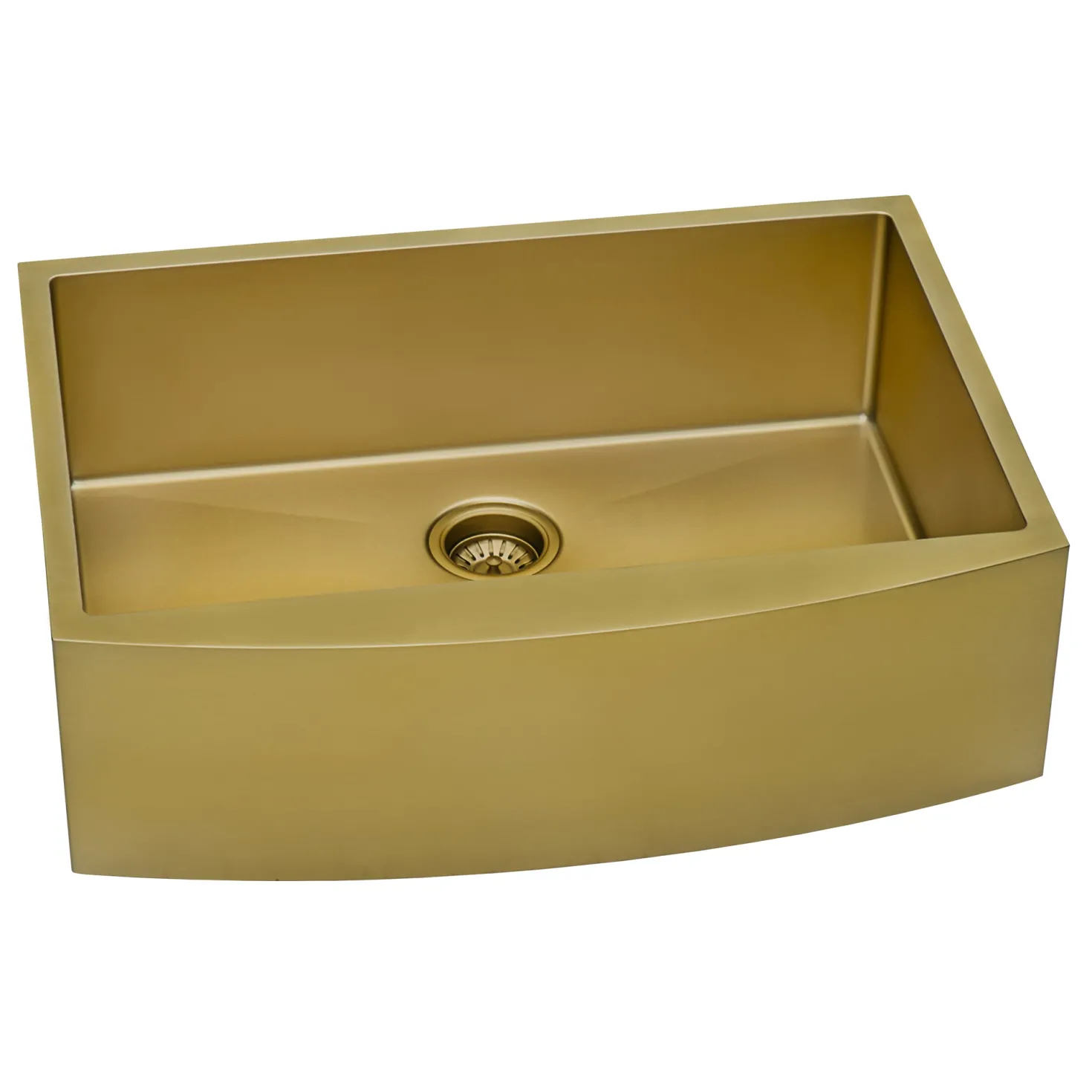 Ruvati 30" Matte Gold Apron Front Stainless Steel Kitchen Sink