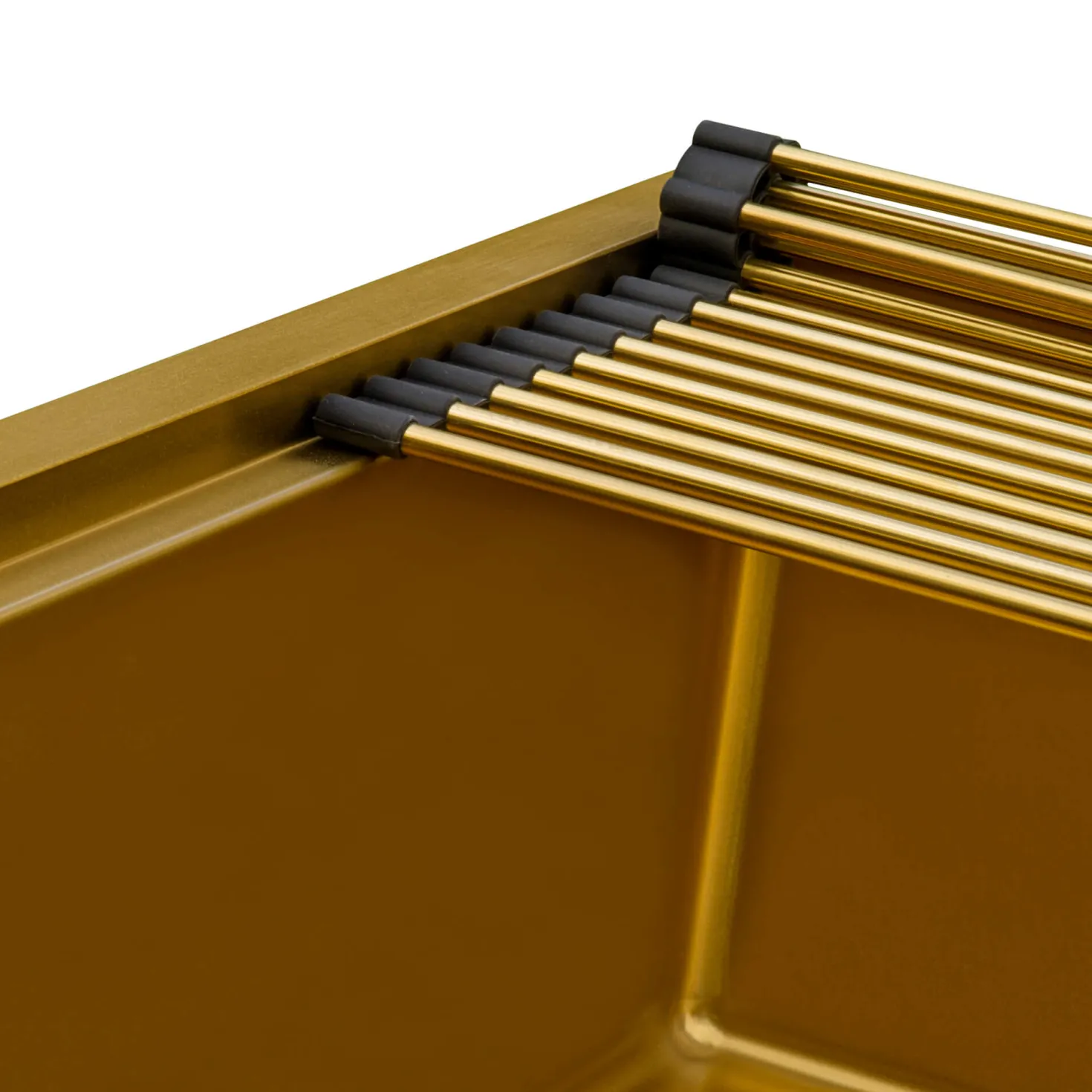 Ruvati 33" Matte Gold Stainless Workstation Kitchen Sink