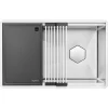 Ruvati 30" OSD Workstation Scratch Resistant Hex Bottom Stainless Steel Kitchen Sink