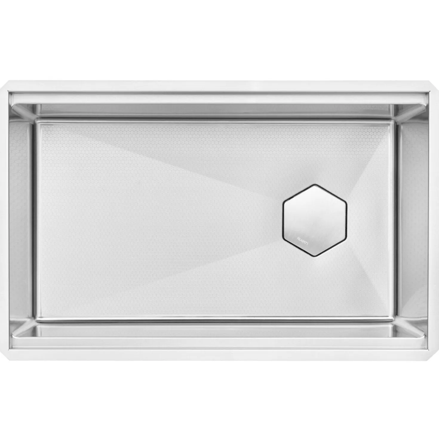Ruvati 30" OSD Workstation Scratch Resistant Hex Bottom Stainless Steel Kitchen Sink