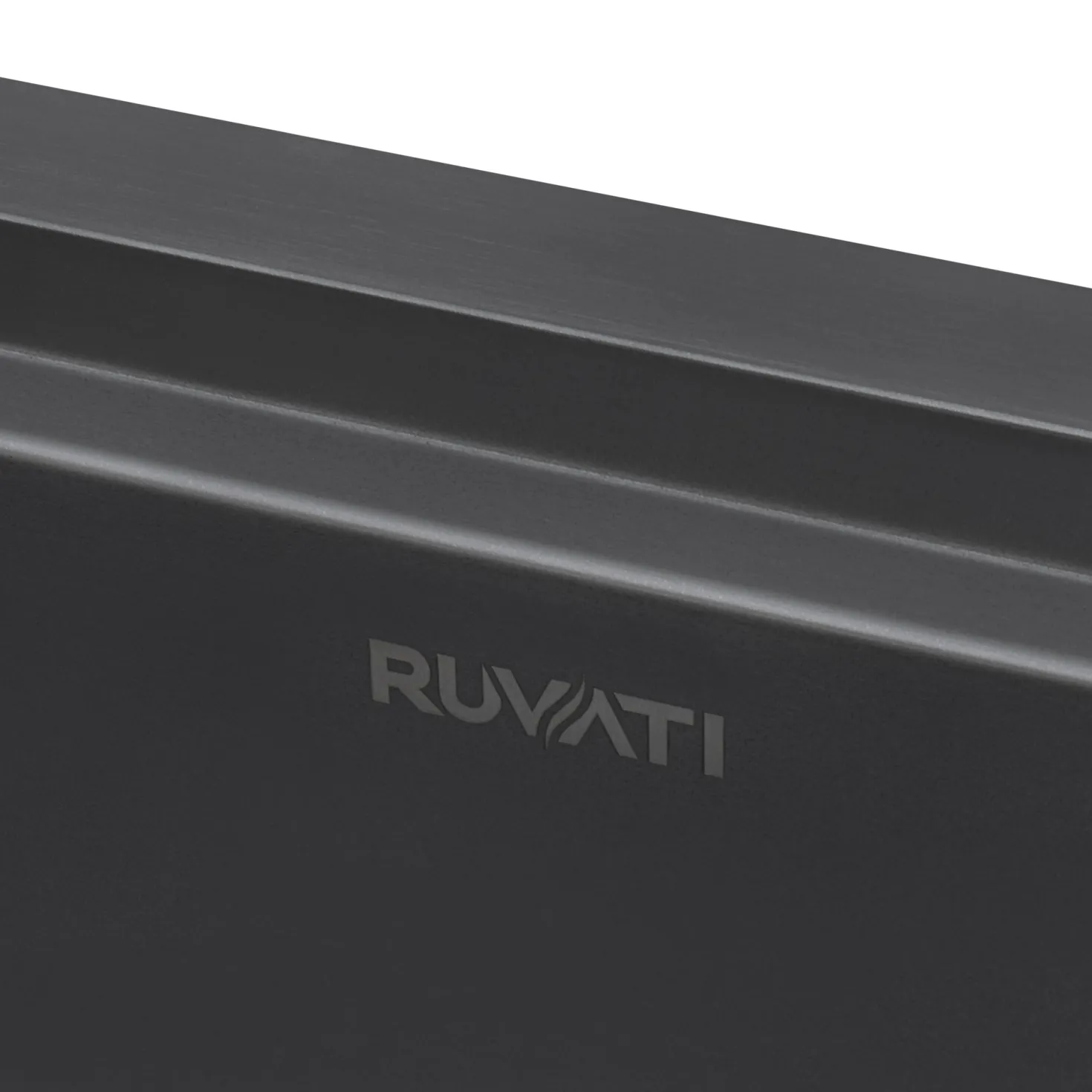 Ruvati 33" PVD Gunmetal Stainless Workstation Kitchen Sink