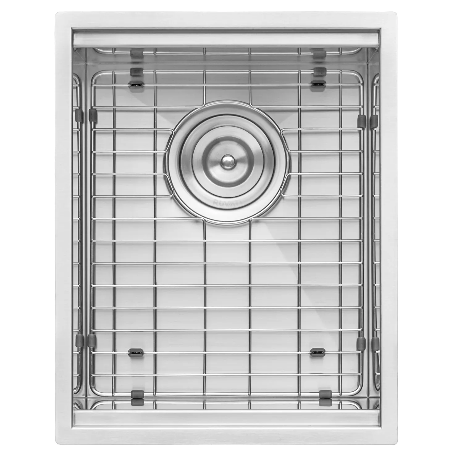 Ruvati RVH8304 15" Workstation Ledge Undermount 16 Gauge Stainless Steel Single Bowl Bar Prep Sink