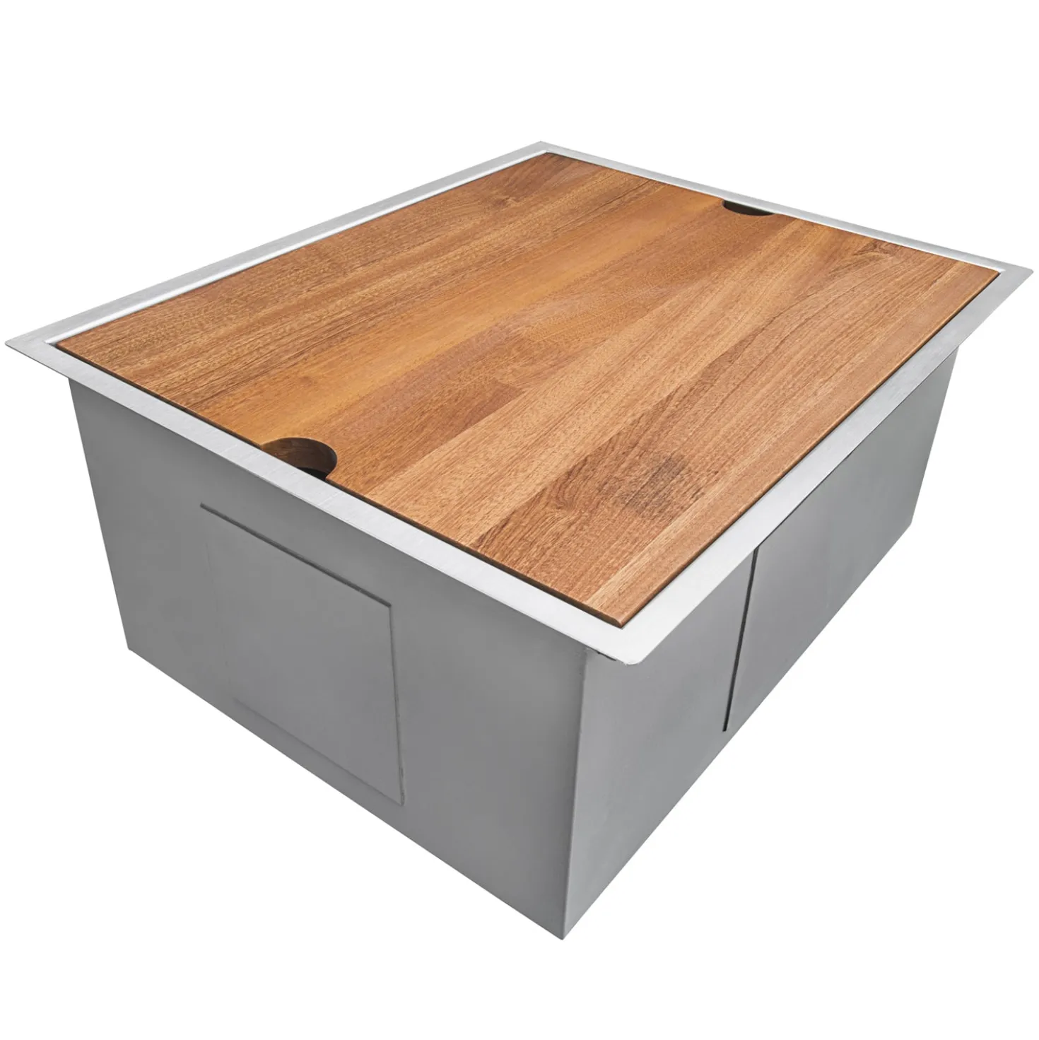 Ruvati RVH8307 21" Workstation Undermount 16 Gauge Ledge Stainless Steel Single Bowl Bar Prep Sink