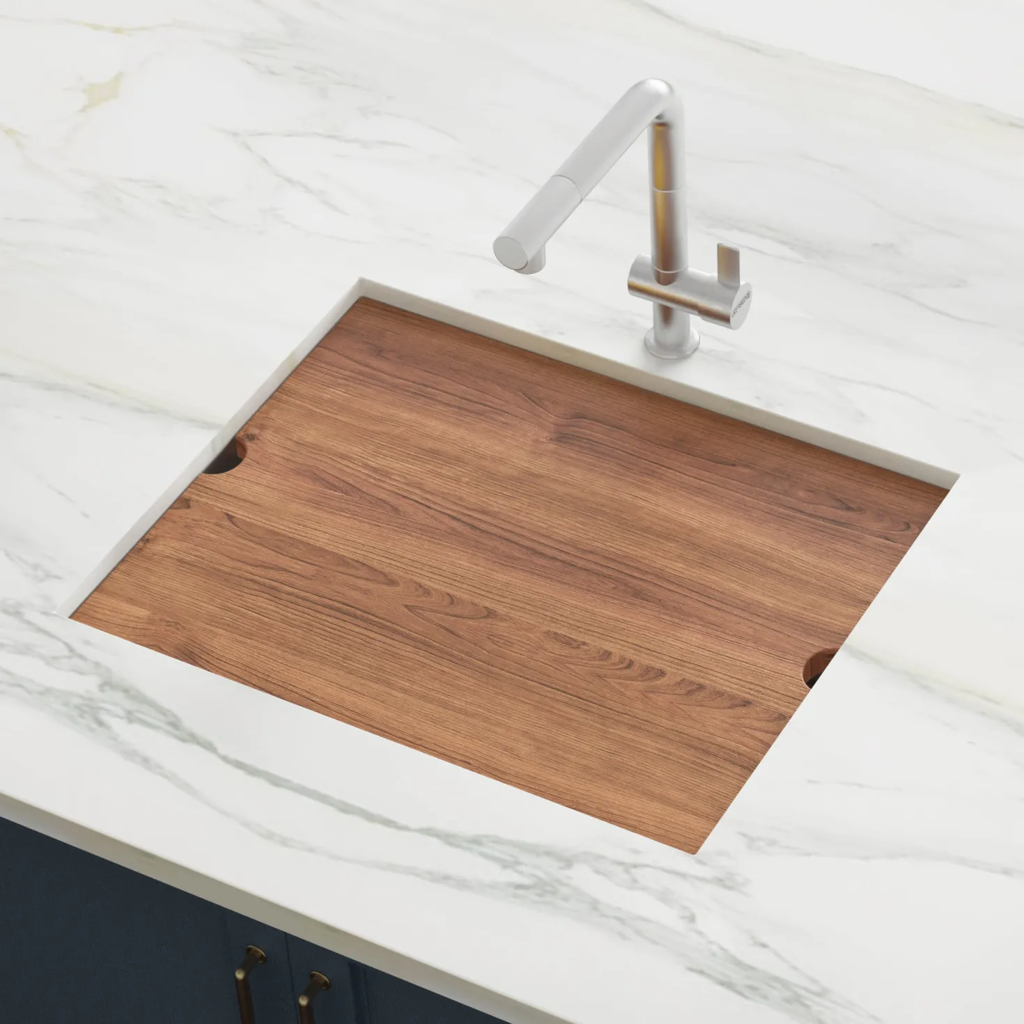 Ruvati RVH8307 21" Workstation Undermount 16 Gauge Ledge Stainless Steel Single Bowl Bar Prep Sink