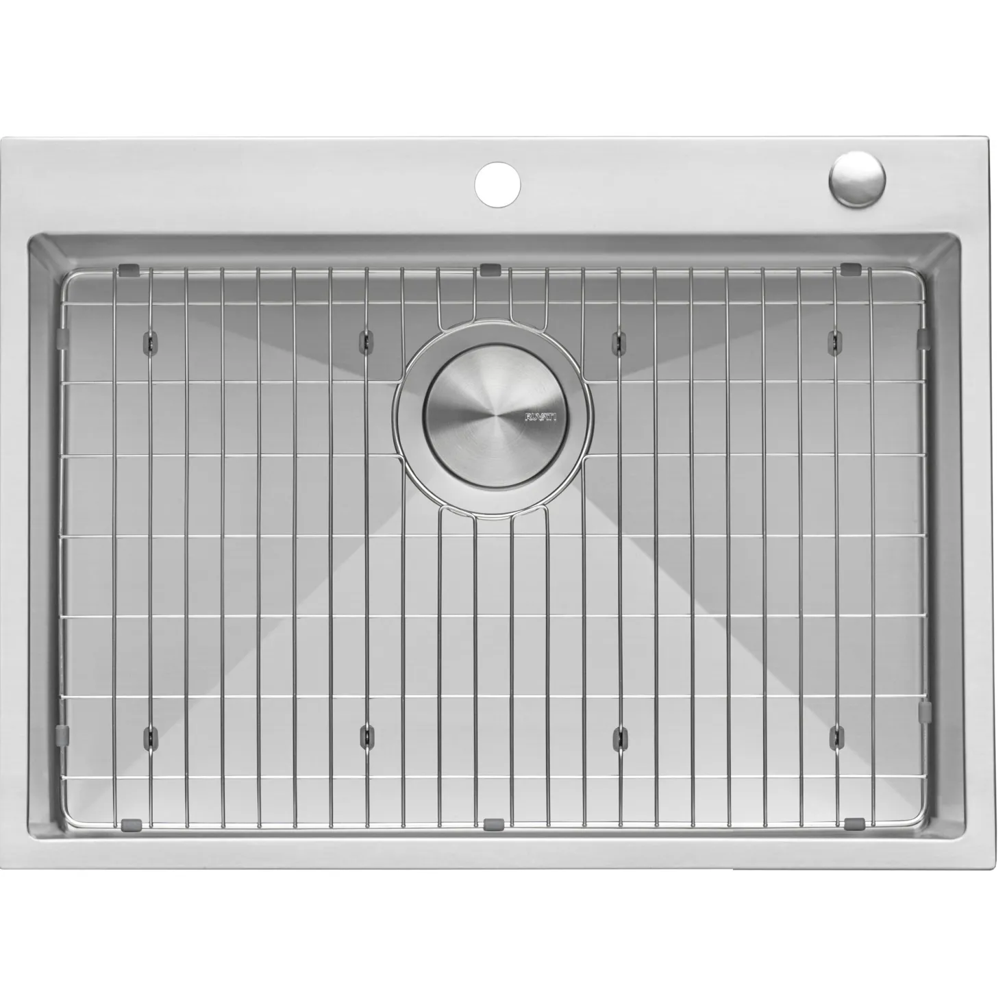 Ruvati RVH8009 30 x 22" Drop-in Tight Radius Topmount 16 Gauge Stainless Steel Single Bowl Kitchen Sink