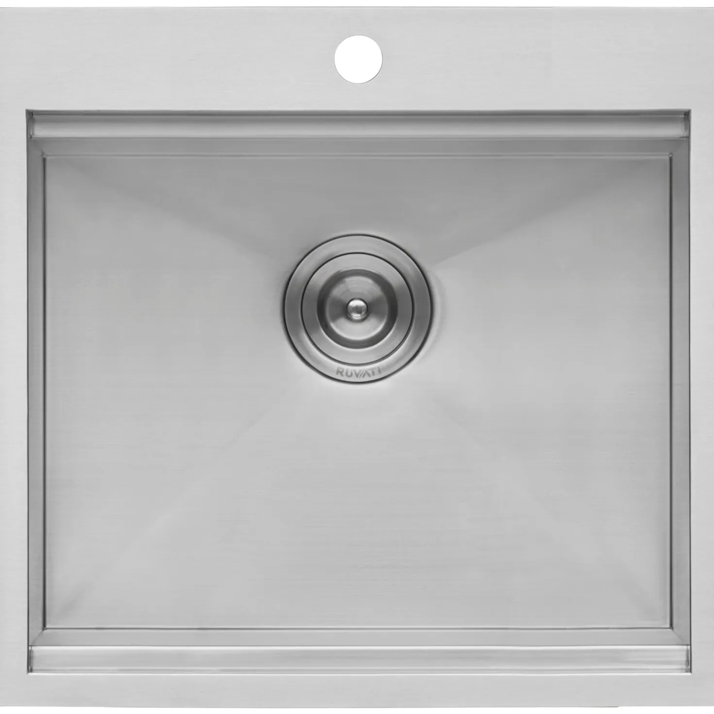 Ruvati RVH8221 21 x 20" RV Workstation Drop-in Topmount 16 Gauge Stainless Steel Bar Prep Kitchen Sink