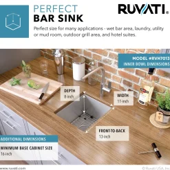 Ruvati RVH7013 13 x 15