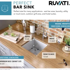 Ruvati RVH7113 13 x 15