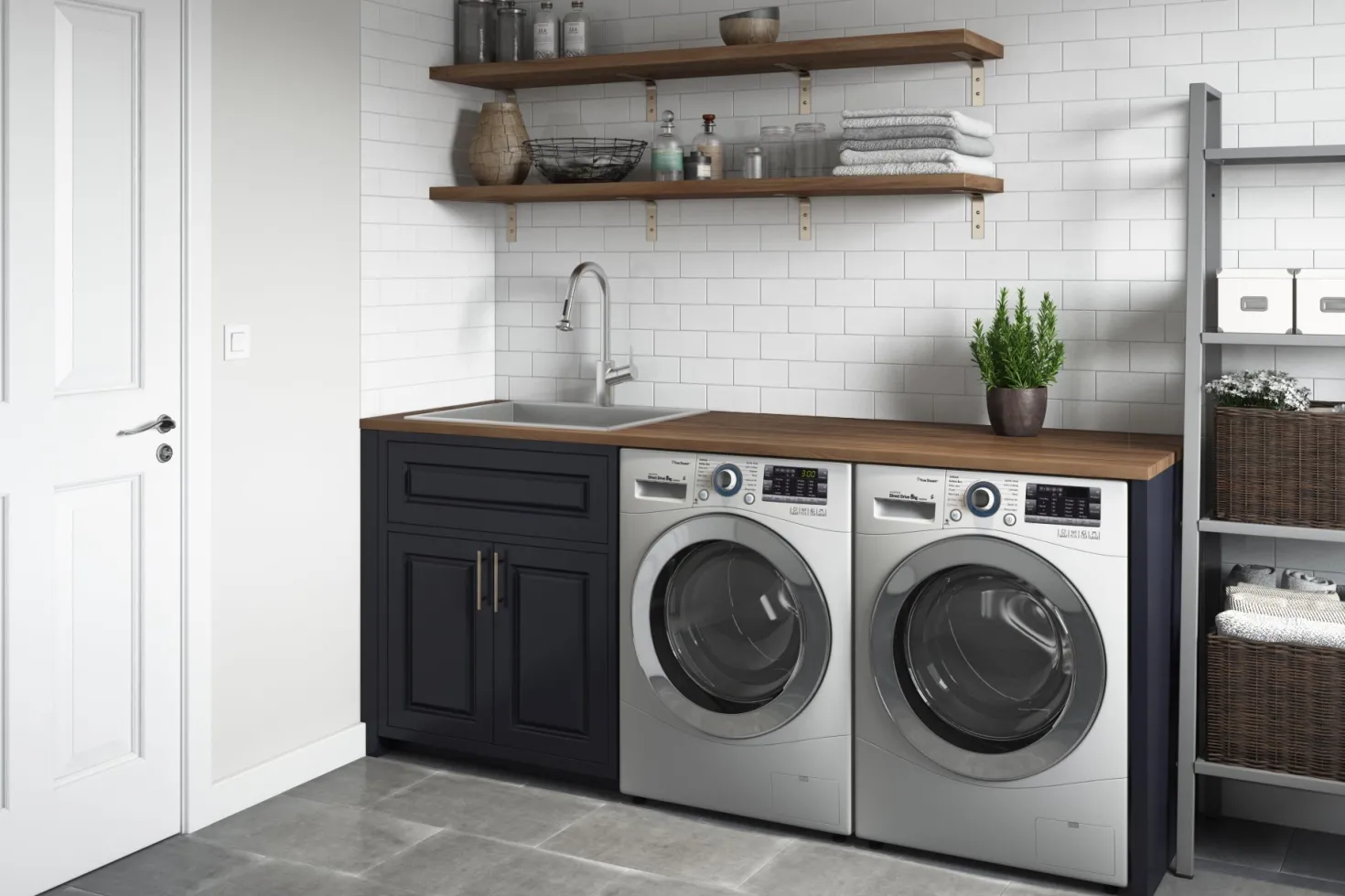 Ruvati RVU6022 Topmount 22" x 22" x 12" Deep 16 Gauge Stainless Steel Laundry Utility Sink