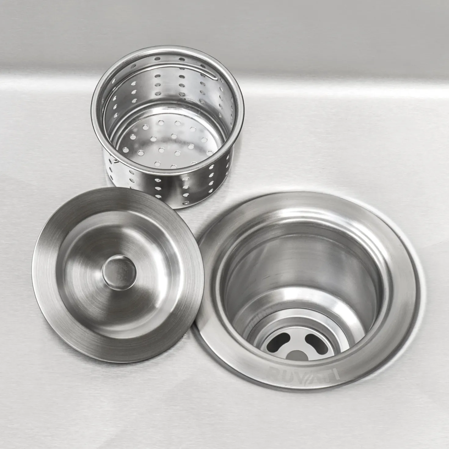 Ruvati RVU6121 21" x 18" x 12" Deep Undermount 16 Gauge Stainless Steel Laundry Utility Sink