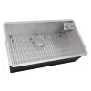 Ruvati 33" Single Bowl Kitchen Sink with Glass Rinser