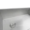 Ruvati 32" Slope Bottom Offset Drain Reversible Kitchen Sink Undermount 16 Gauge Stainless Steel