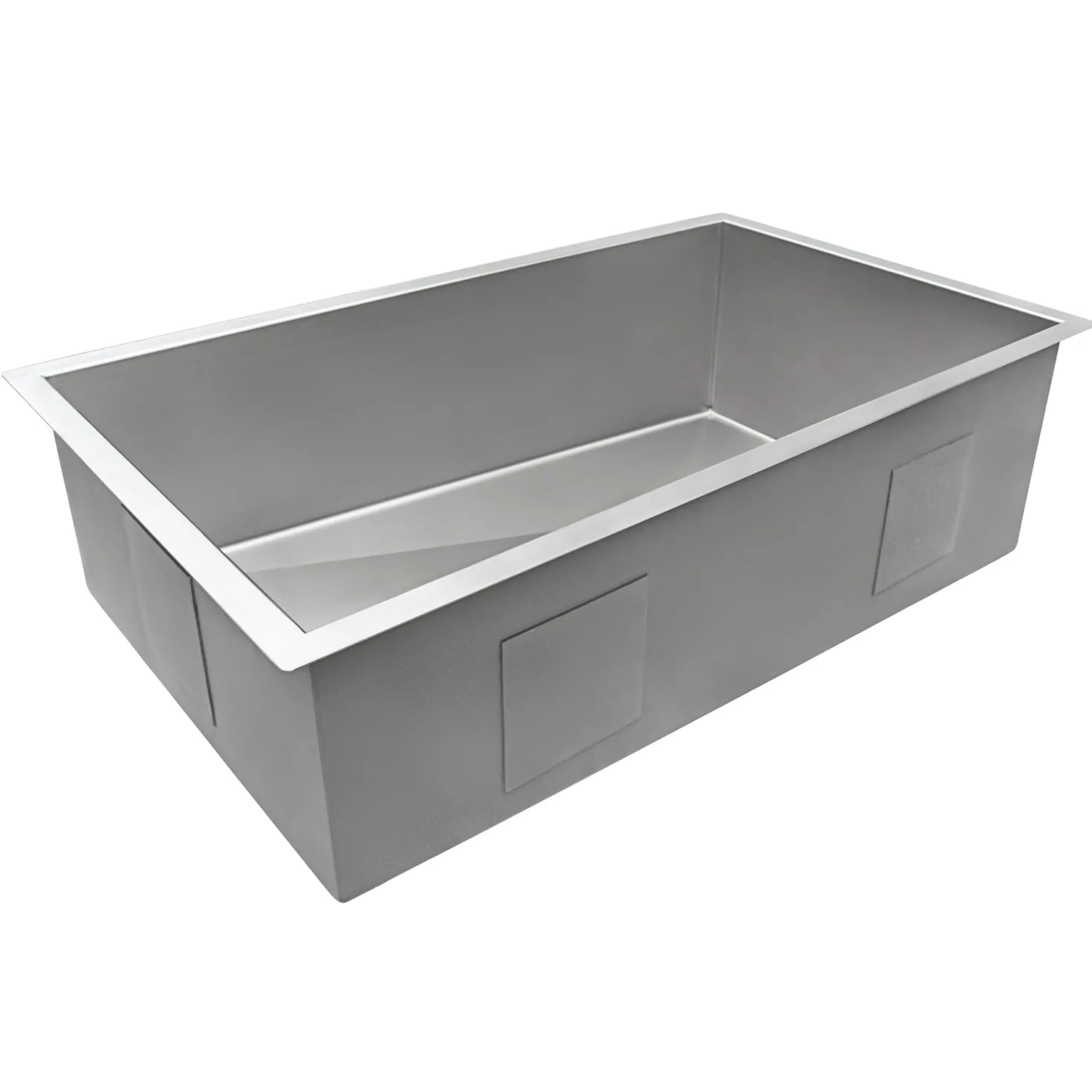 Ruvati 32" Slope Bottom Offset Drain Reversible Kitchen Sink Undermount 16 Gauge Stainless Steel