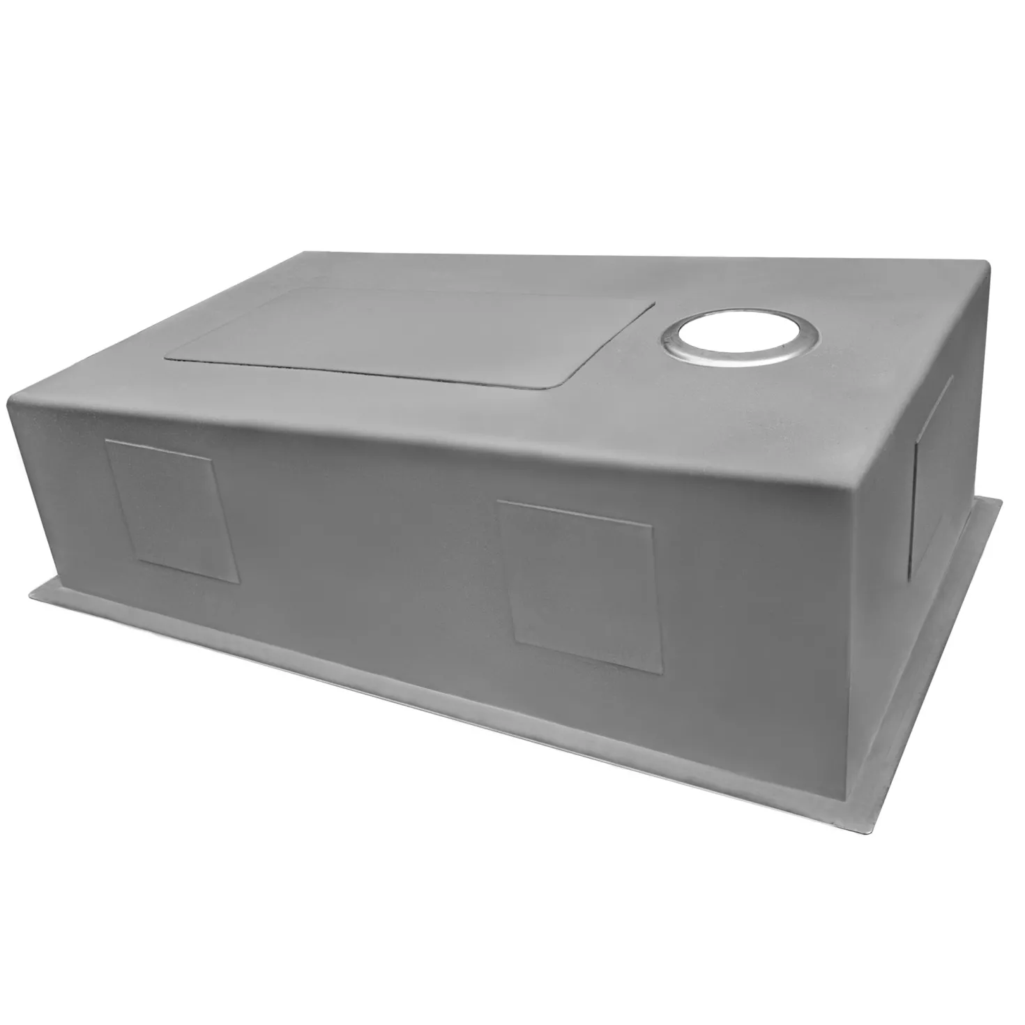 Ruvati 27" Slope Bottom Offset Drain Undermount Single Bowl Kitchen Sink Stainless Steel